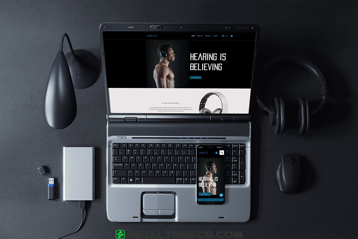 图片[3]-Devices Screens Black Scene Mockup（307123）-技能树